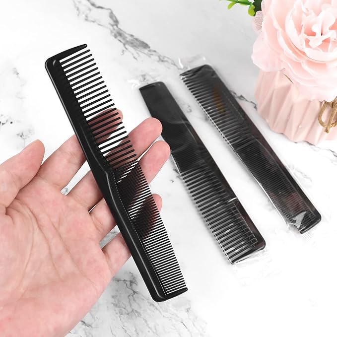 Hipruict Sturdy Double Tooth Hair Pocket Combs, Individually Wrapped in Bulk Pack of 500 for Homeless, Charity, and Care Packs