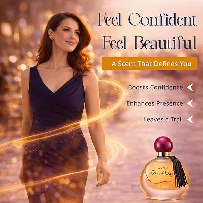 AVON Far Away Eau de Parfum for Women - Amber Floral Scent - Signature Fragrance for Special Occasions Long Lasting Perfume Spray - Elegant Parfum for Her 1.7 fl oz Travel Size Spray