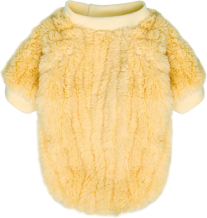 FabriCastle Dog Sweater, 3-Pack Dog Clothes & Coat, Pet Jacket for Small or Medium Dogs Boy or Girl, Soft and Warm Cat Sweaters Doggy Apparel Costumes Christmas (Lavender,Pink,Butter Yellow, X-Large)