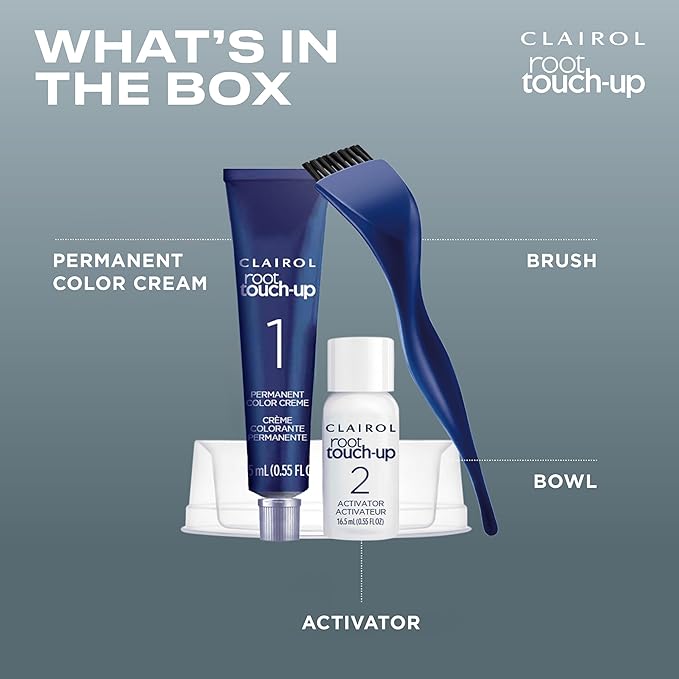 Clairol Root Touch-Up by Nice'n Easy Permanent Hair Dye, 4R Dark Auburn/Reddish Brown Hair Color, Pack of 1