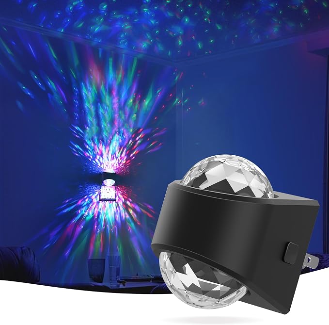 Night Lights Plug into Wall, Star Projector Night Light for Kids | Night Light Projector, 9-Color RGB Galaxy Nightlight, Dusk to Dawn Sensor for Bathroom, Home Gaming Room Decor, Home Decor