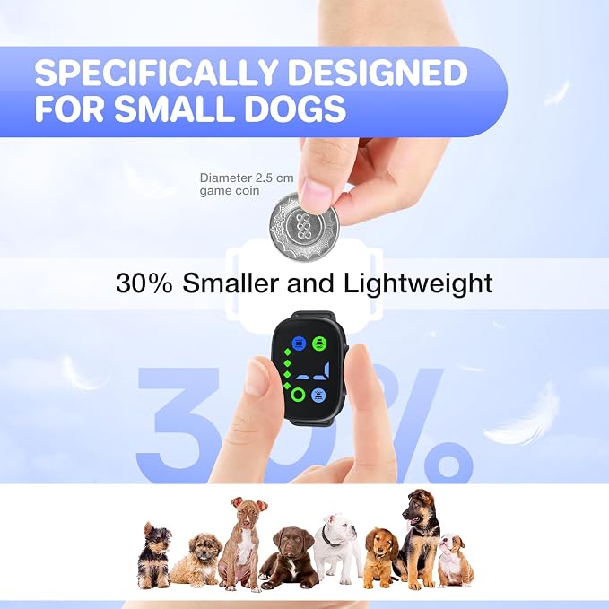 Dog Bark Collar,Rechargeable Smart Barking Collar