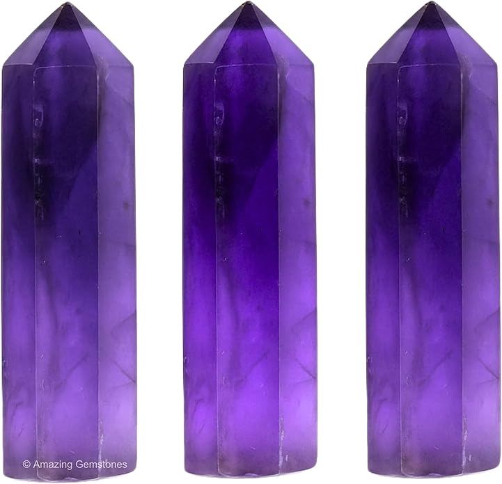 Amazing Gemstone Crystal Points Bulk Healing Crystals & Stones - Premium Single Terminated Healing Wand Point Bulk Crystals for Crafts, Crystal Grid, DIY Work