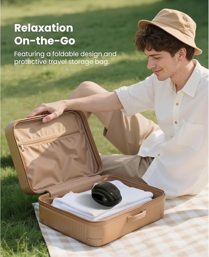 BOB AND BRAD Eye Massager, EyeOasis 2 Temple Massager with Heat, Smart Eye Mask Massage for Migraine with BT Music, Reduce Dry Eyes Improve Sleep, Christmas Birthday Gifts for Women Men Dad