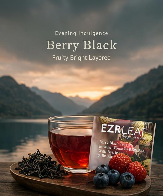 EZR LEAF Taiwan Tea Rituals – Premium Taiwan Tea Variety Pack, Taiwan Black Tea & Oolong Tea Collection, Four Seasons Oolong, Osmanthus Oolong, Pyramid Tea Bags, Tea Gift Set
