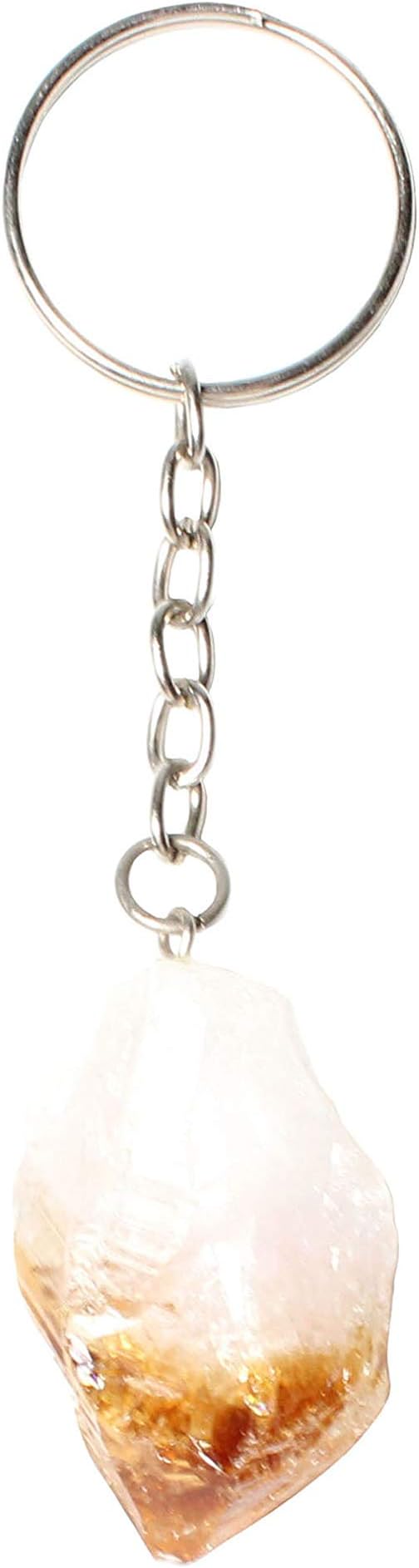 Keychain Natural Raw Stone - Crystal Healing Keychains - Healing Crystals - Reiki Chakra Healing