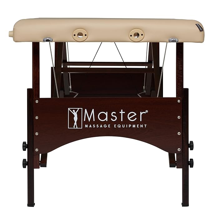 Master Massage 28" Argo Portable Massage Table with Extra Music Master Crescent Round High Fidelity Sound Face Cradle Cushionin