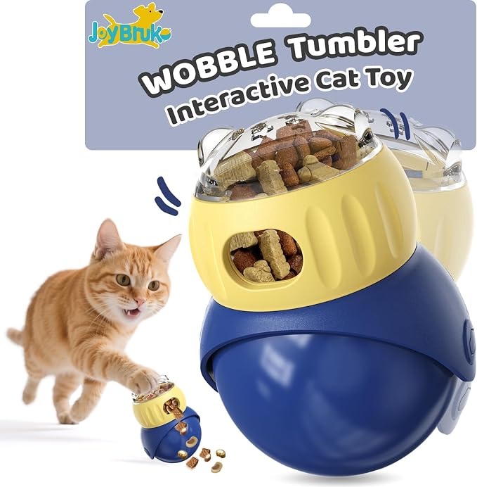 Interactive Cat Toy for Indoor Cats Treat Puzzle Feeder Dispenser