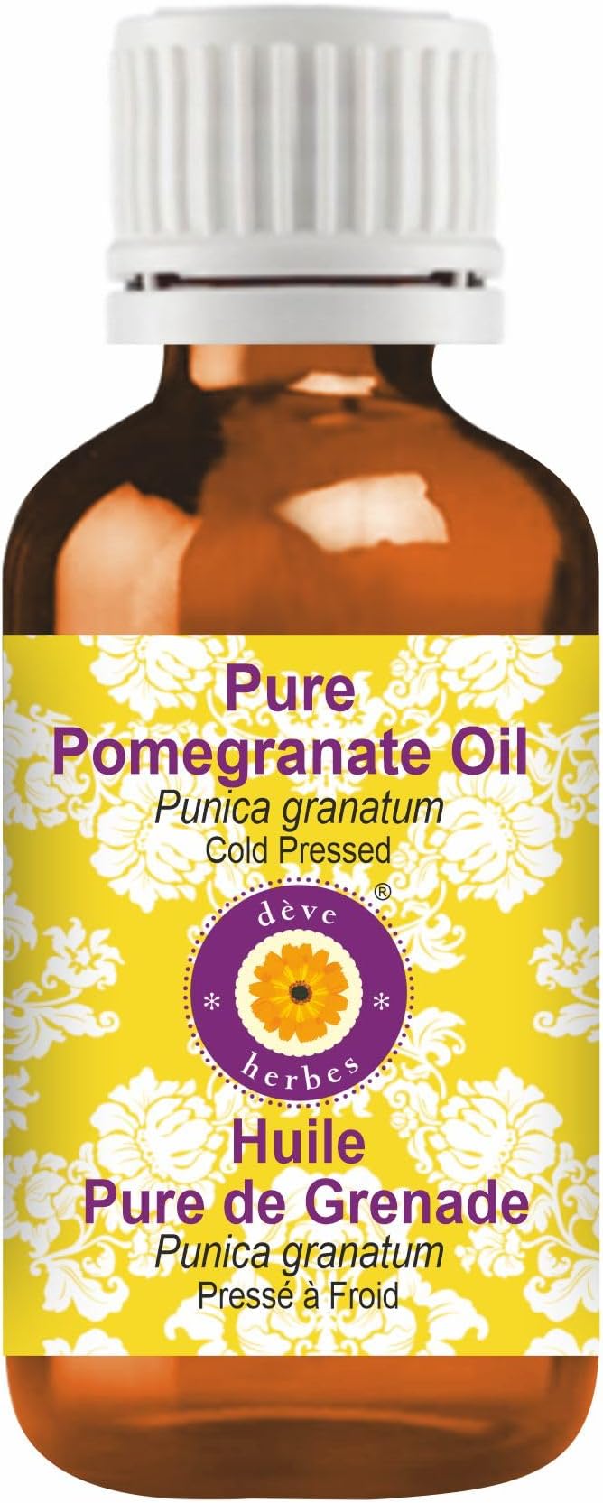 dève herbes Pure Pomegranate Oil (Punica granatum) Cold Pressed 50ml (1.69 oz)