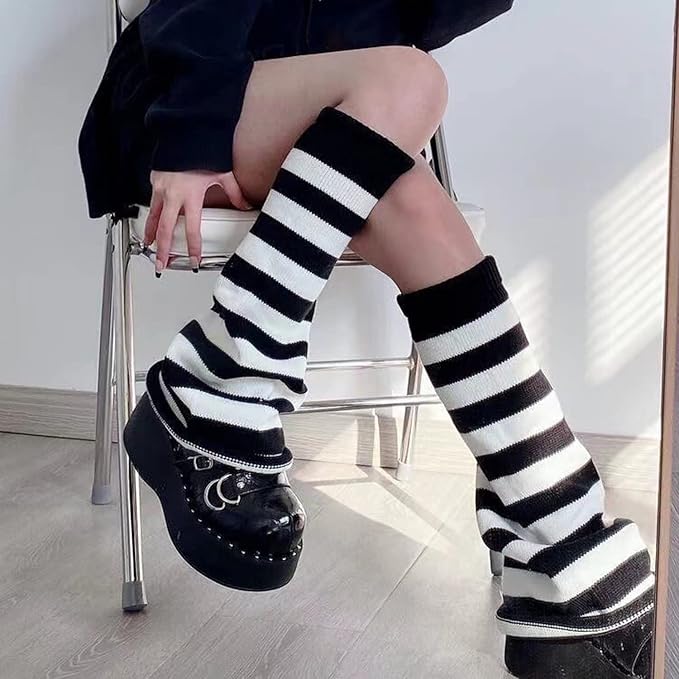 Sexybody Women's Leg Warmers Fashion Knit Warmers Long Socks Cute Y2K Kawaii Japanese Lolita Harajuku Accessories for Girls