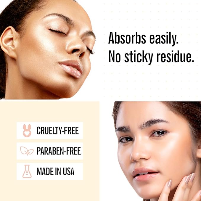 VALJEAN LABS Morning Glow Facial Oil, Vitamin C & Squalane, All Skin Types, Hydrating & Brightening, 1.83 Fl Oz