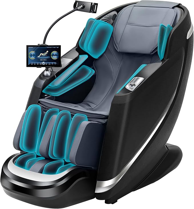 2025 Massage Chair Full Body with 12 Auto Modes,Zero Gravity SL-Track Shiatsu Massage Chair with AI Control,Auto Body Detection,Foot Rollers,Body Scan and Waist & Calf Heating