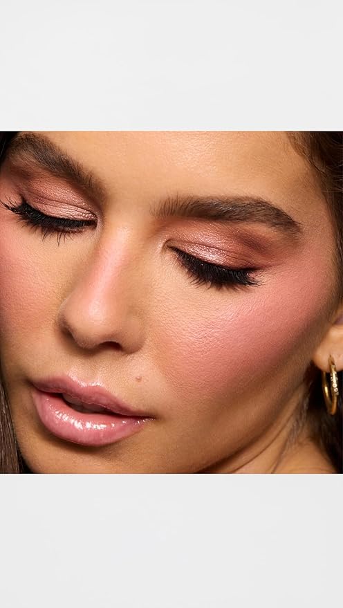 Your perfect lip-and-cheek pairing: Pinch My Cheeks Cream Blush in Angel + Forget The Filler Lip Plumping Gloss in Blushed Sand