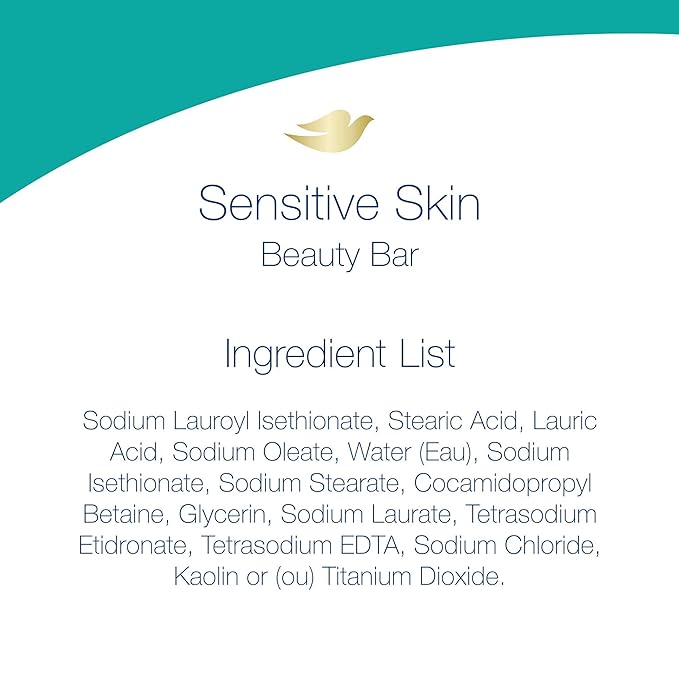 Dove Bar Soap for Sensitive Skin 3.15 oz (Pack of 4)