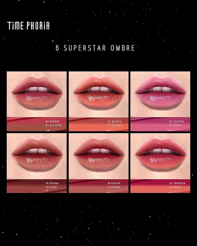 STELLAR DUST LIP STAIN-Long Lasting, Waterproof and Transferproof Lip Tint, Glossy Finish Lip Gloss, Lightweight Lipstick, High Coverage, Stocking Stuffers For Teen Girls (02 SOLARIS)