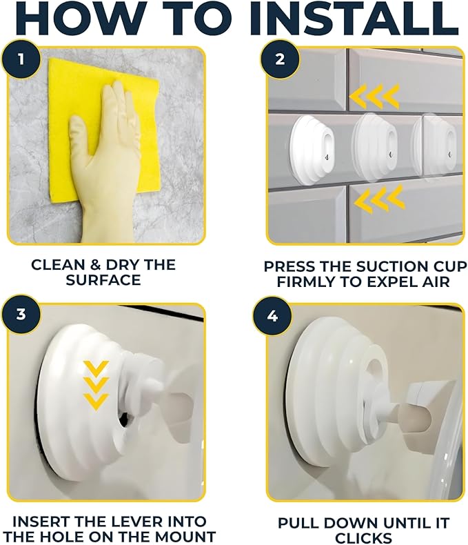 HONEYBULL Fogless Shower Mirror with Suction Mount & Swivel – Anti-Fog Acrylic Bathroom Mirror for Shaving – Built-in Razor Holder, Easy Install, Home Shower Accessory (Chrome)