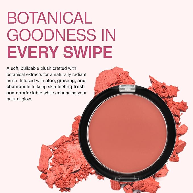 Palladio Matte Blush, Brushes onto Cheeks Smoothly, Soft Matte Look and Even Finish, Flawless Velvety Coverage, Effortless Blending Makeup, Flatters the Face, Convenient Compact, Poised