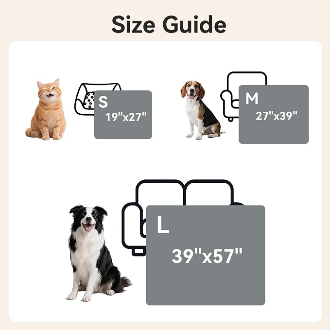 Waterproof Pet Blanket for Dogs & Cats, 27x39in, Grey | Washable Reversible Calming Pet Bed Cover, Soft Comfy Leakproof Blankets, Liquid Pee Proof Bed Couch Furniture Protection