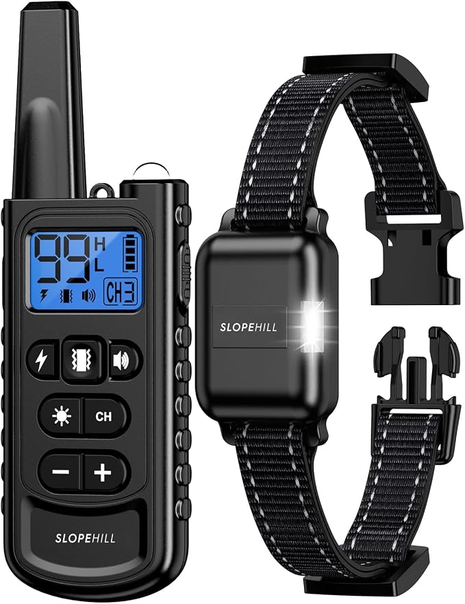 SLOPEHILL 4200Ft Remote Electric Dog Training Collar with Remote,Black