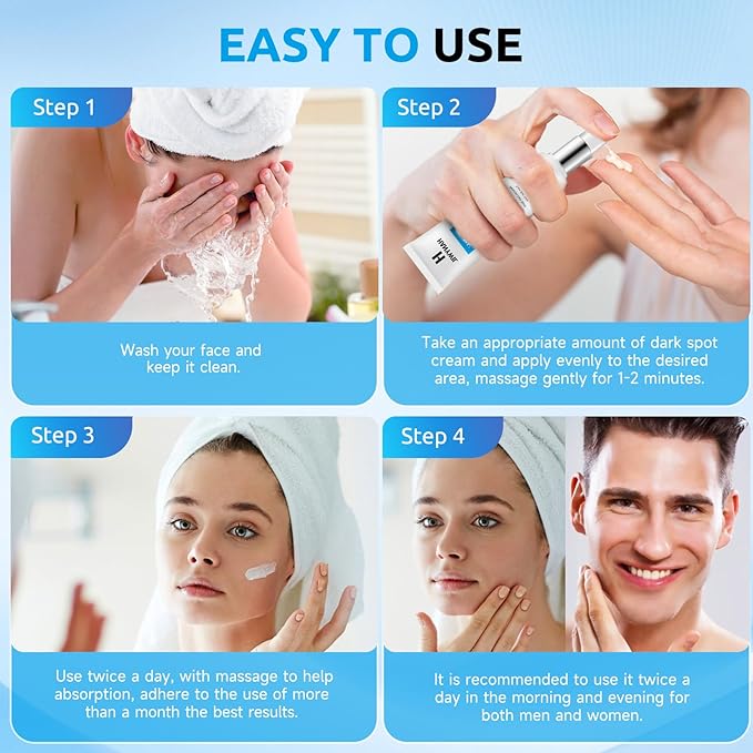 HANYWIL Dark Spot Remover for Face & Body Serum, Rapid Fade Treatment for Sun Spots, Age Spots, Melasma, Dermatologist-Tested Skin Tone Evenser (2.0 Fl Oz)
