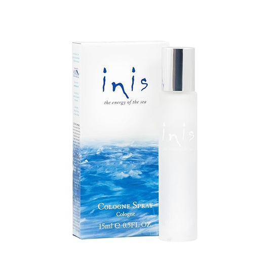 Inis the Energy of the Sea - Cologne Spray for Women and Men, Travel Size Unisex Eau de Toilette, Clean Fresh Aquatic Ocean Fragrance with Marine Citrus Notes, 0.5 fl oz
