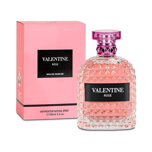 A CENTER Valentine Rose Perfume for Women, Floral Notes Eau de Parfum Spray Casual Daily Cologne 3.4 Fluid Ounce/100Ml Women Fragrance Daytime & Casual Use, for all Skin Types