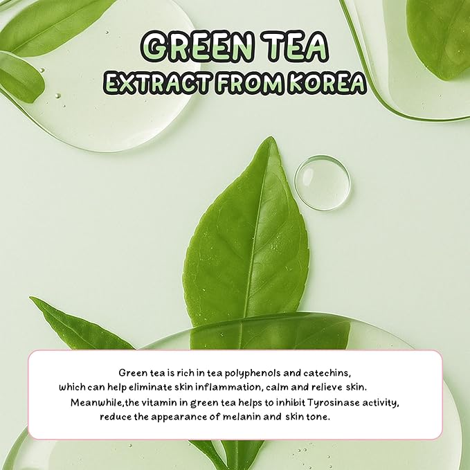 Green Tea Triple-roller Eye Cream, Multi-Effect Under Eye Cream for Smooth Wrinkle & Tighten Skin, Day & Night Moisturizing Eye Cream with Green Tea Extract, Reduce Wrinkles Fine Lines & Bags