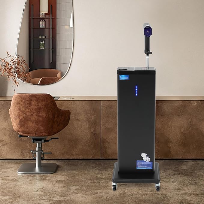 Nano Hair Steamer, 3-in-1 Professional Nanoscale Spray for Hair Care Hair Repair, 1300W Nano Mist Hair Steamer for Deep Conditioning with Bottom Wheels and Smart Touch Control