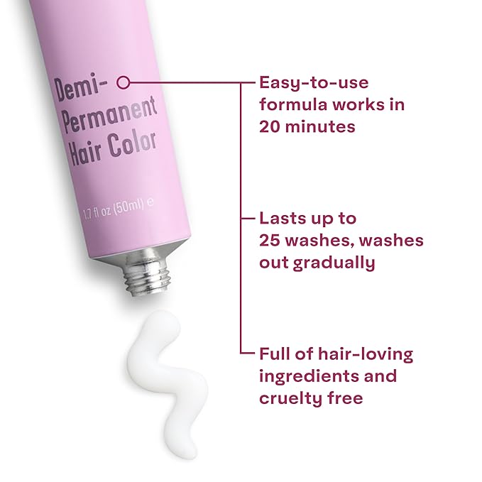 Madison Reed colorwonder Demi-Permanent Hair Color, Effortless At-Home Hair Dye, Ammonia-Free, Cruelty-Free, CherryBomb (6R Medium Ruby Red), Pack of 1