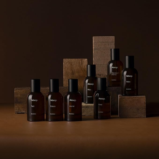 Aesop Karst Eau de Parfum | Juniper, Vetiver, and Sandalwood Scent | Fresh, Herbaceous, and Marine Aroma | Unisex | 1.6 fl oz