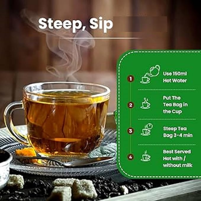 Goodwyn Herbal Tulsi Tea Bags Holy Basil Green Tea 100 Individually Wrapped Bags Low Caffeine Sugar Free Plastic Free Daily Wellness Herbal Tea Indian Origin Chai Eco Friendly