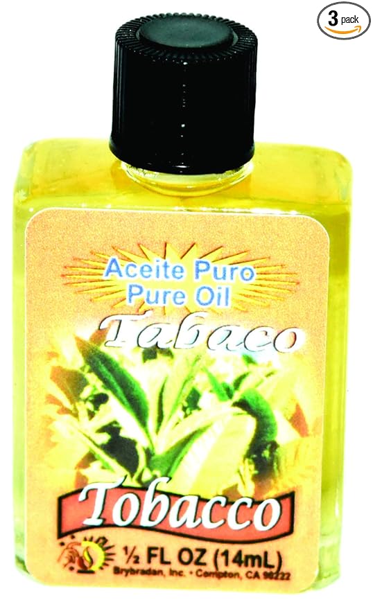 3 PIECES BRYBRADAN TOBACCO PURE OIL TABACO ACEITE PURO ½ FL.OZ. (14.7 ML)