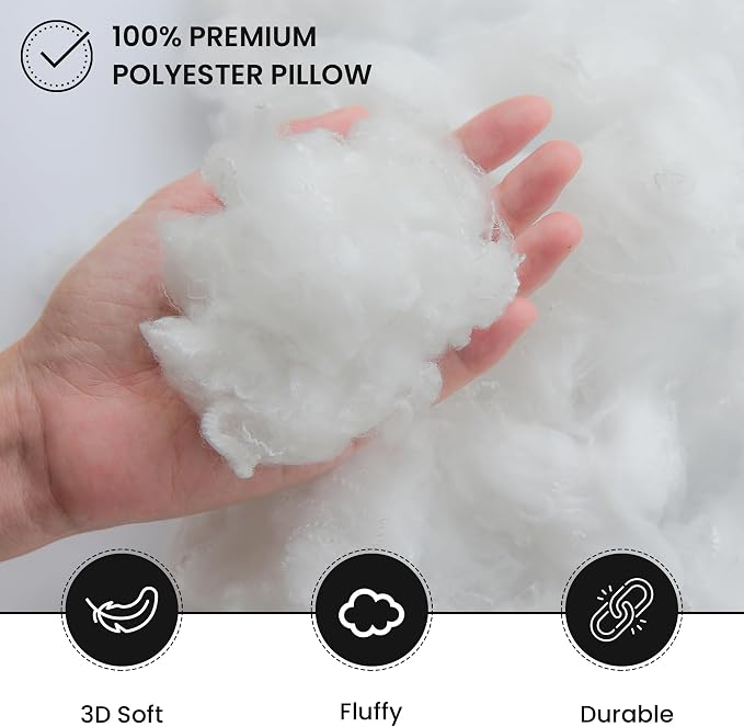 Foamily Couch Pillows Inserts 16x16 (Set of 2) Premium Decorative Pillows for Couch, Bed & Living Room, Soft Fluffy Throw Pillow Inserts for Home Décor