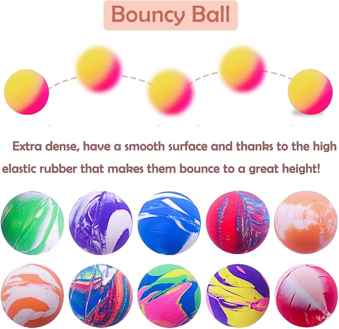 PET SHOW 20 Pack Cat Toys Bouncy Balls 1.2inch for Indoor Cats Kitten