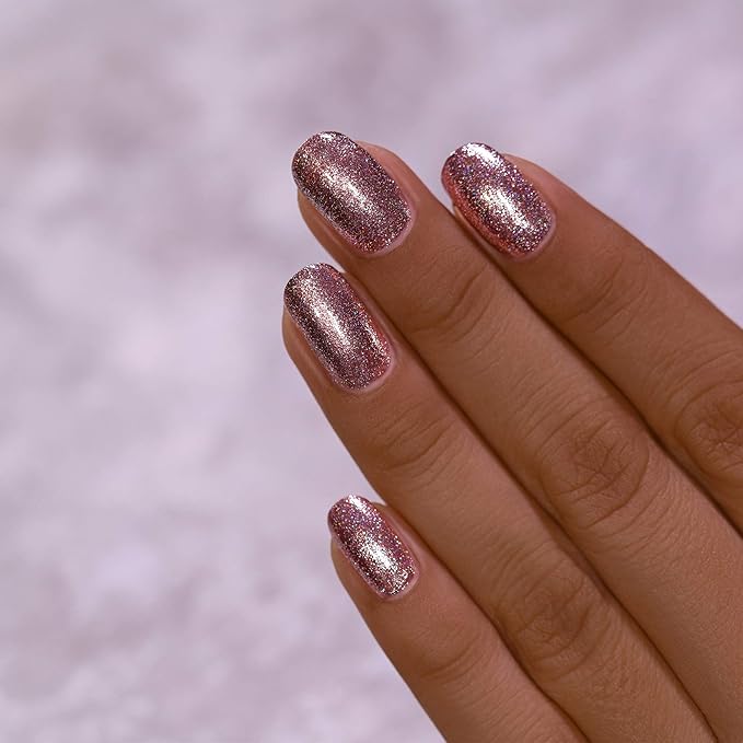 ILNP Olivia - Chocolate-Rose Holographic Ultra Metallic Nail Polish