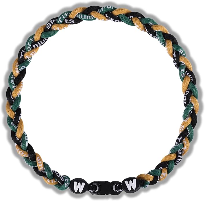Premium 18inch Baseball Necklace w/Nylon Tri-Braided Rope Tornado Design