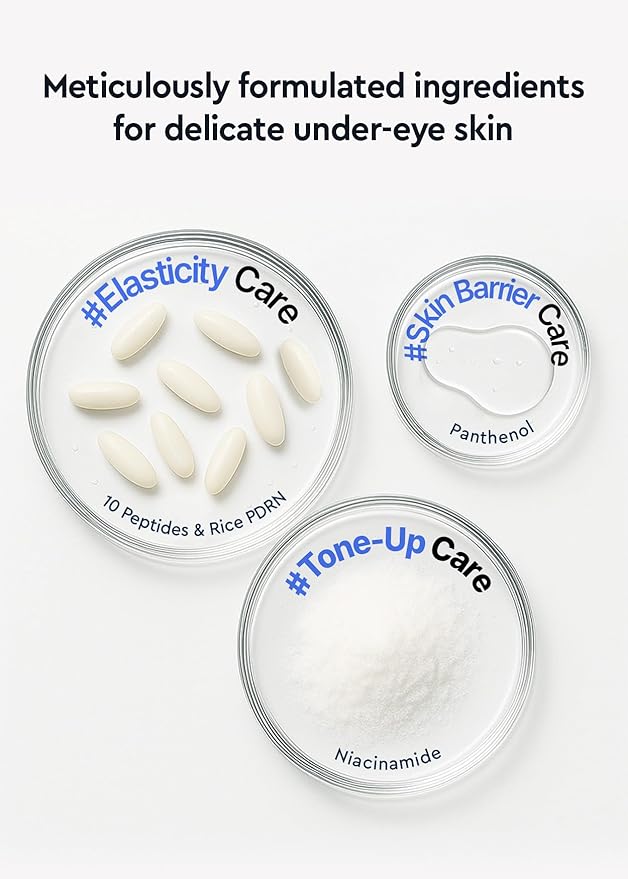 Bewants Peptide-X Firming Eye Serum Stick with Rice-Derived PDRN, Cooling Treatment for Puffiness, Dark Circles & Fine Lines (1 Pack)