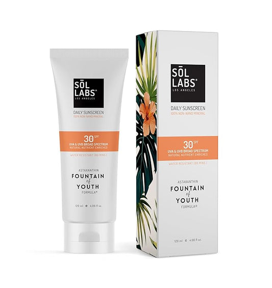 Natural Mineral Sun Screen SPF 30 for Face & Body – Lightweight, Hydrating & Moisturizing Sunscreen – Daily Sunscreen Moisturizer, No White Cast Zinc Oxide, Reef-Safe Korean Skin Care