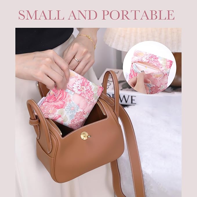 DGAZ Sanitary Napkin Storage Bag, Period Bag for Teen Girls, Portable Purse Bag for Panty Liners/Menstrual Cup/Small Tampons