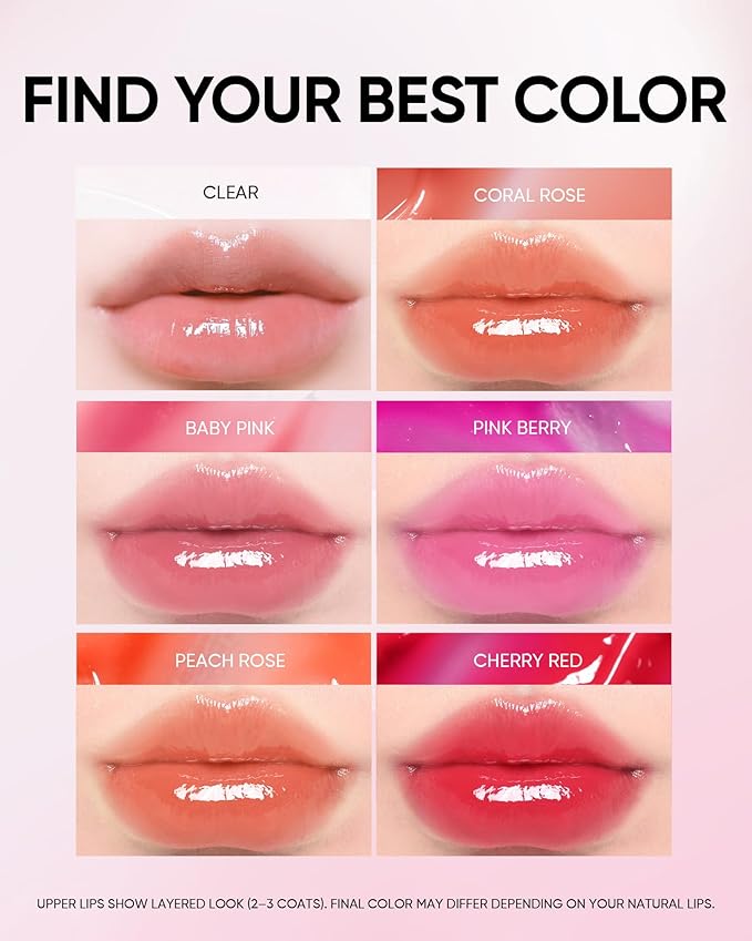 SKINTIFIC Peptide Brightening Lip Serum, Hydrating & Plumping Tinted Lip Gloss, Moisturizing Lip Balm with Polypeptides & Squalane for Glossy Sheer, Smooth Lips (02 Coral Rose)