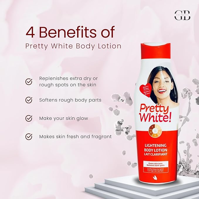 Generic X Pretty White! Skincare Set – Natural Body Lotion, Organic Soap & Serum – Botanical Extracts for Smooth, Healthy Glow – Complete Skincare Routine