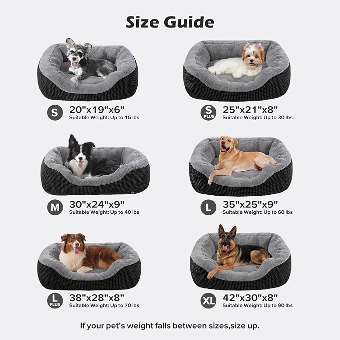 Large Dog Beds Large Sized Dog, Washable Orthopedic Warming Soft Sleeping Durable with Anti-Slip Bottom