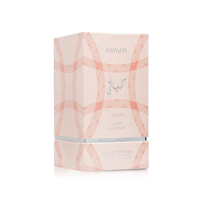 Lattafa Hayaati Florence for Women Eau de Parfum Spray, 3.4 Ounce