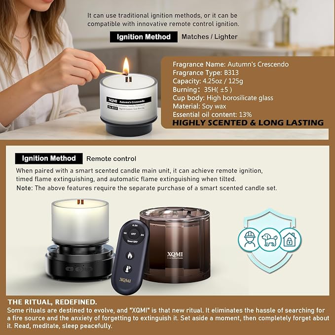 Scented Candle Set, Women Candles Gifts Valentine's Day Gift, Soy Wax Lasting 35H, for Home Decor Aromatherapy Candle Set,Maple Syrup, Cinnamon, Vanilla, Floral Scent