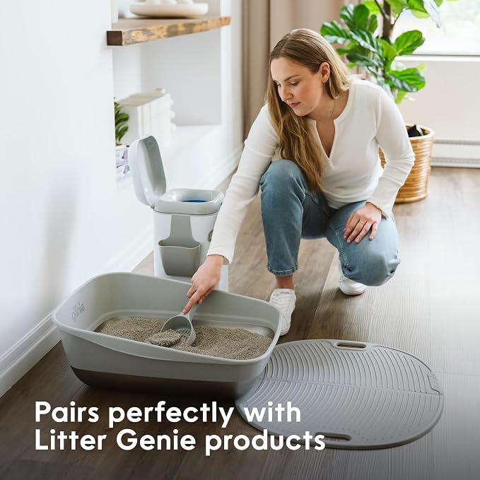 Litter Genie Light Unscented Clumping Cat Litter, 18.5 lbs | Lightweight 20% Lighter Natural Clay | Fast-Clumping, Odor Control, Dust-Free (Pack of 2)