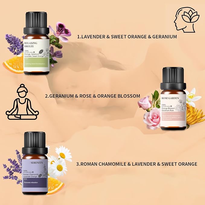 Pure Essential Oil Set - Essential Oils for Diffusers Aromatherapy and Humidifiers with Bonus Oil Opener - Relaxation, Mood Enhancement - DIY Candle and Soap Making