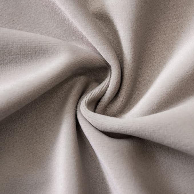 28x28 Velvet Throw Pillow Covers Set of 2 for Couch Sofa Bed,Champagne | JUSPURBET Decorative Euro Pillow Covers with Invisible Zipper for Modern Living Room Bedroom Home Decor