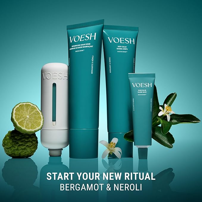 VOESH Resurfacing Sugar Scrub - Bergamot & Neroli, Sugar Body Scrub, K-Beauty Korean Skincare for the Body