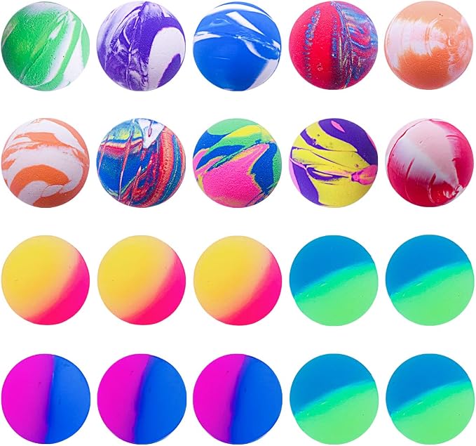 PET SHOW 20 Pack Cat Toys Bouncy Balls 1.2inch for Indoor Cats Kitten