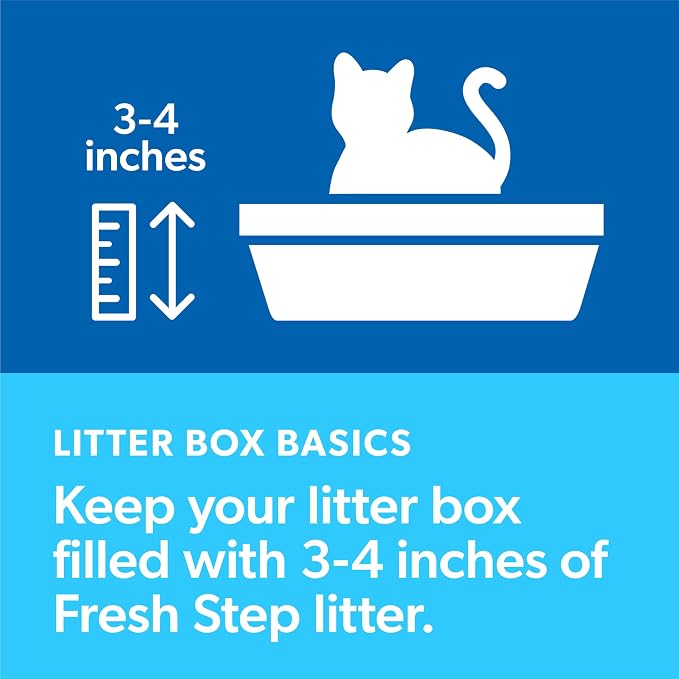 Fresh Step Odor Shield Multi Cat Clumping Cat Litter with Febreze Freshness in Gain Scent, Low Dust, Odor Control with Ammonia Block Tech, Compatible in Automatic Litter Boxes, 14 lb. (Pack of 2)